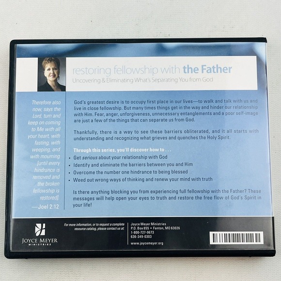 Restoring Fellowship With The Father 4 Audio‎ CD Set Joyce Meyer Ministries - Picture 2 of 3